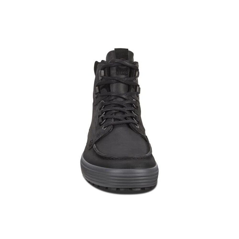 Mens Ankle Boots - ECCO Soft 7 Tred - Black - 9086WQBJR